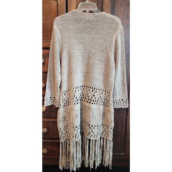 Crochet boho cardigan size Medium - Picture 4 of 6